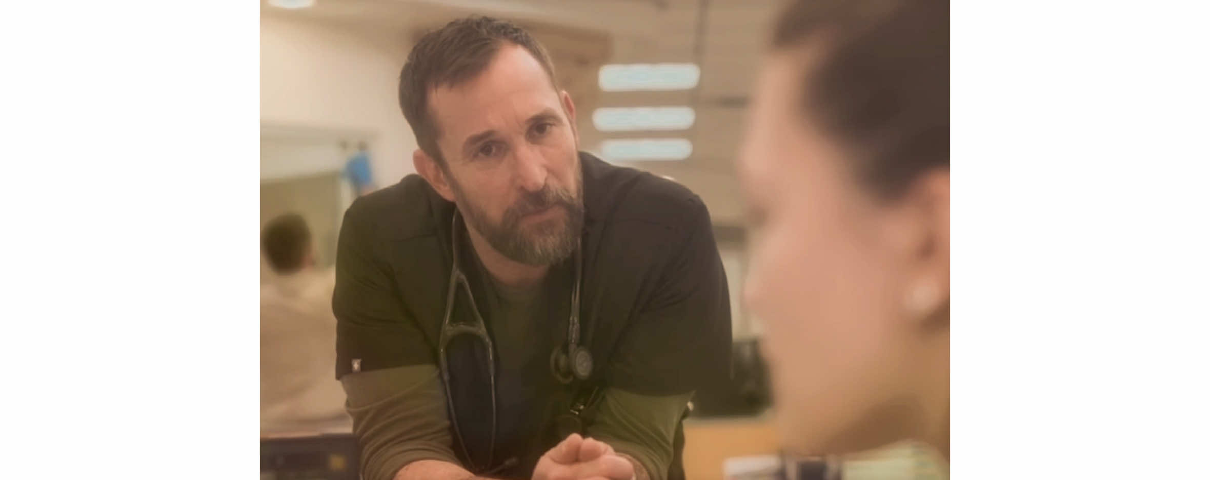 #drsantos & #drrobby || that damn smirk after she asked if anyone is really free they are actually the same person || #thepitt #thepittedit #trinitysantos