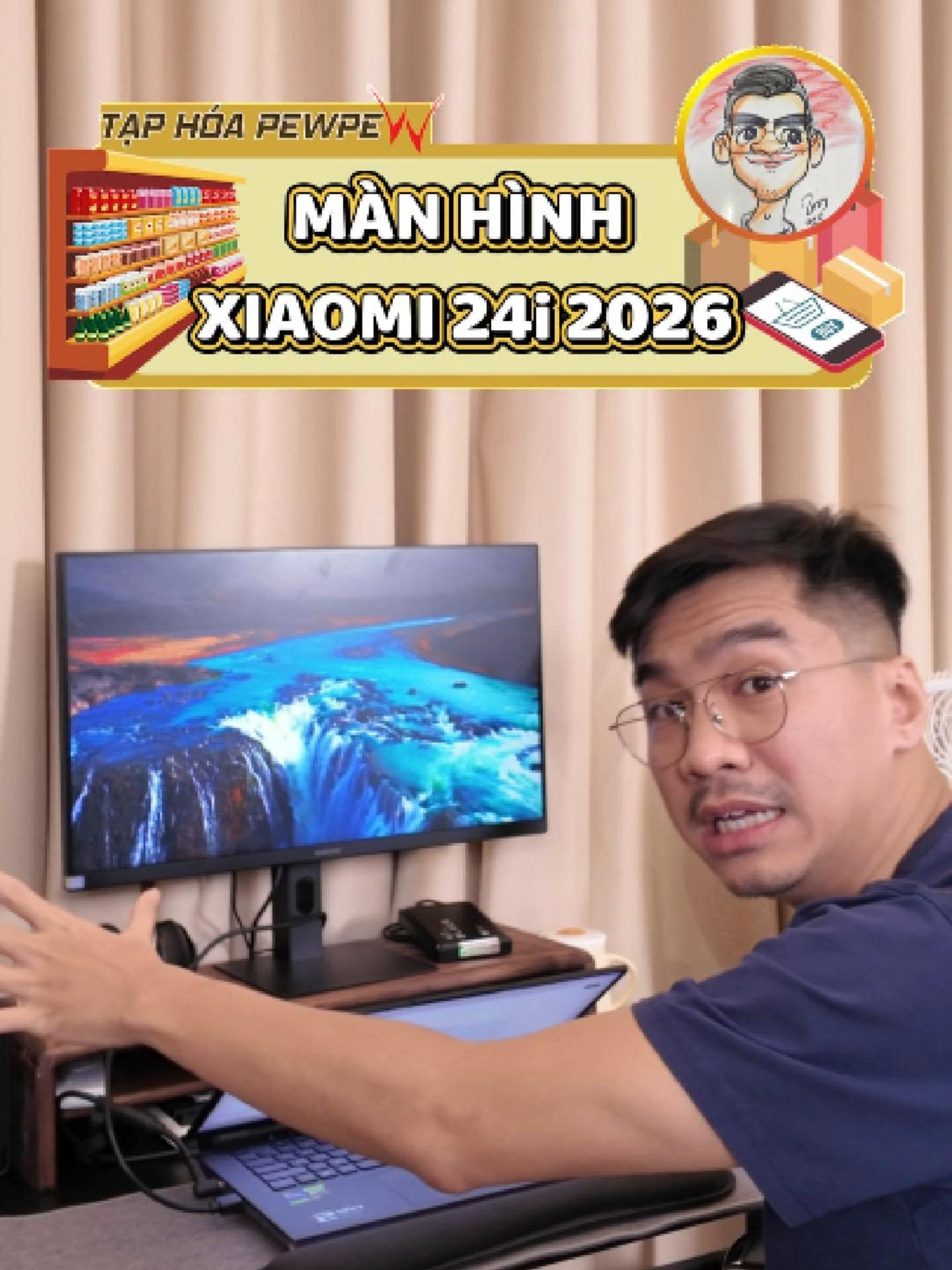 [REVIEW KHÔNG BOOKING] VIDEO REVIEW MÀN HÌNH XIAOMI A24I 2026 Xiaomi Monitor A24i (Bản 2026) – Đơn giản và hiệu quả. ✅Kích thước 23.8 inch Full HD, tấm nền IPS nhìn góc nào cũng rõ. ✅Tần số quét 144Hz (bản cũ là 100Hz) giúp hình ảnh chuyển động mượt hơn. ✅Thiết kế mỏng, chân đế gọn gàng, không chiếm nhiều diện tích bàn. Anh em cần một chiếc màn hình phục vụ công việc và giải trí nhẹ nhàng thì có thể cân nhắc em này nhé. Rất mong quý khách hàng/ khán giả có thể để lại bình luận/ góp ý hay sản phẩm quan tâm nhé. * Chúng tôi nhận hoa hồng từ các nhãn hàng khi bán/ giới thiệu/ trải nghiệm các sản phẩm được liên kết với video này. * #taphoapewpew #pewpew #manhinhxiaomi #xiaomi #manhinh24inch