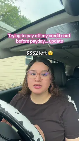 Update on the $493 challenge… trying to pay off my capital one credit card balance before payday 4/17 We’re now down to $352 👀 Let’s see if I can make this happen before next Friday! Follow along 🫶🏼 #debtfreejourney #creditcarddebt #payoffdebt #debtpayoff 