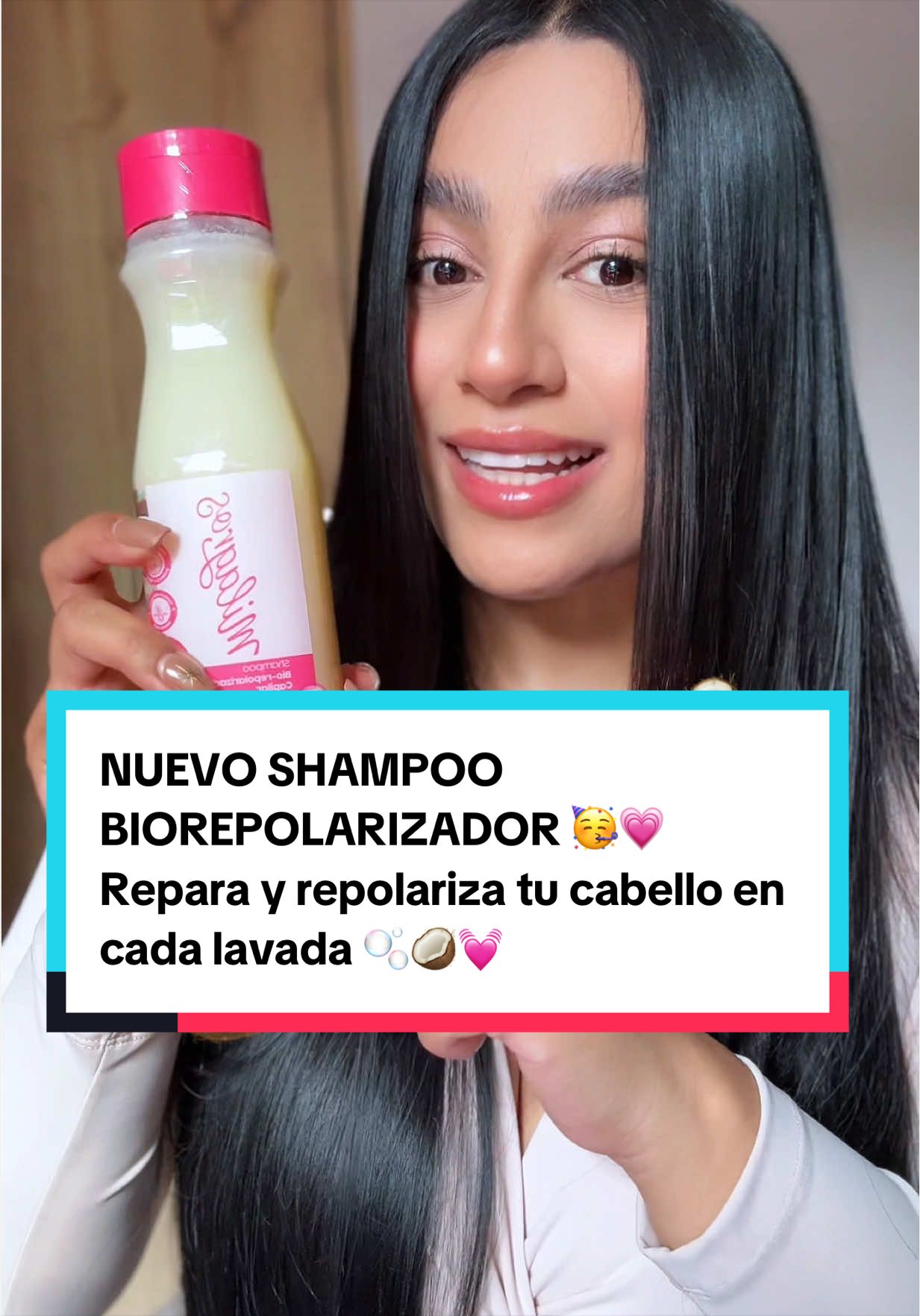 NUEVO SHAMPOO BIOREPOLARIZADOR 🥳💗 Repara y repolariza tu cabello en cada lavada 🫧#milagro_milagros #milagros #biorepolarizadormilagros #cabellodañado #cabellomaltratado 