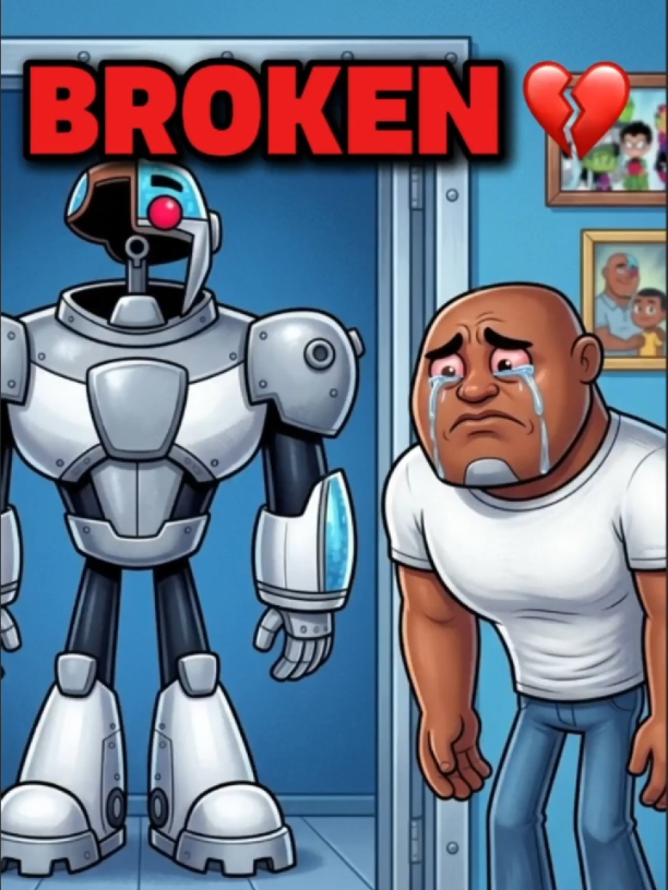 Real Story Of Cyborg 🥺💔 #teentitans #teentitansgo #sad #cartoon 