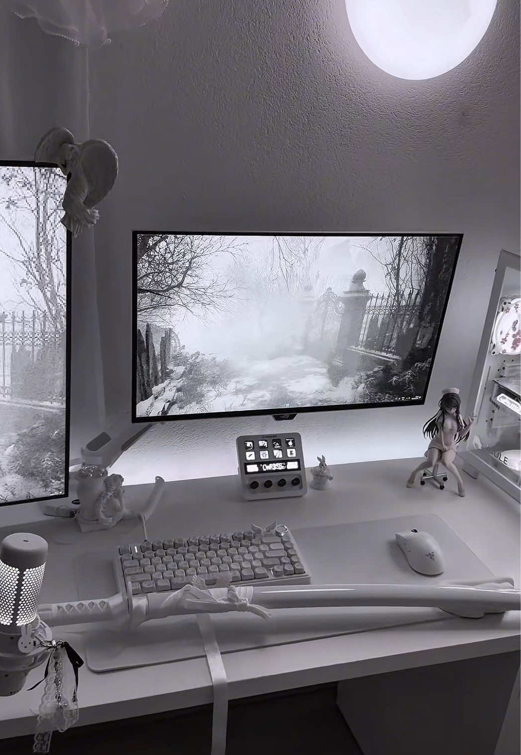 angelic setup 𐔌՞ ܸ.ˬ.ܸ՞𐦯 ⠀⠀⠀⠀⠀⠀⠀⠀⠀⠀⠀ ⠀⠀⠀⠀⠀⠀⠀⠀⠀⠀⠀ ⠀⠀⠀⠀⠀⠀⠀⠀⠀⠀⠀ ⠀⠀⠀⠀⠀⠀⠀⠀⠀⠀⠀#pcsetup #desksetup #katana #keyboard #coquette 