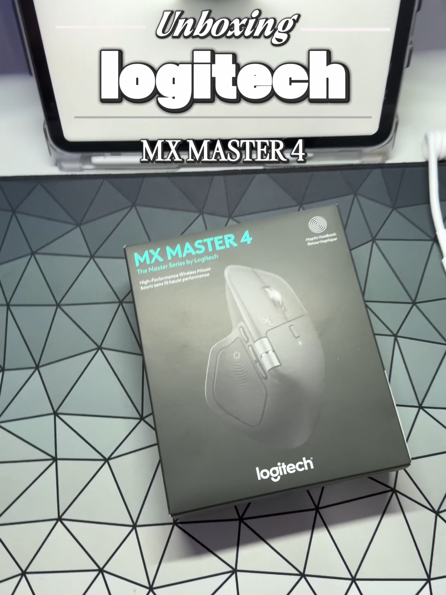 Unboxing the Logitech MX Master 4 👀🔥 This mouse looks and feels premium right out of the box. Ergonomic design, super fast scrolling, haptic feedback, and a clean setup vibe overall. 🖱️✨ Specs: • Ergonomic wireless mouse • Haptic feedback • Ultra-fast scrolling • USB-C charging • Bluetooth / RF / USB connectivity • Programmable buttons • Optical sensor • Rechargeable battery Would you use this for work, editing, or everyday setup? 👀 #logitech #mxmaster4 #mouse #desksetup #productivitysetup #techunboxing #logitechmxmaster4 #setup #pcsetup #wirelessmouse  @logitech
