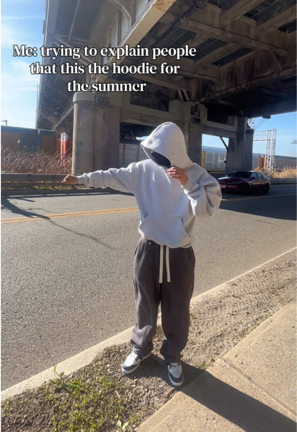 5’7 wearing size”S” 🖇️🧥#hoodie #baggy #style #fashion 