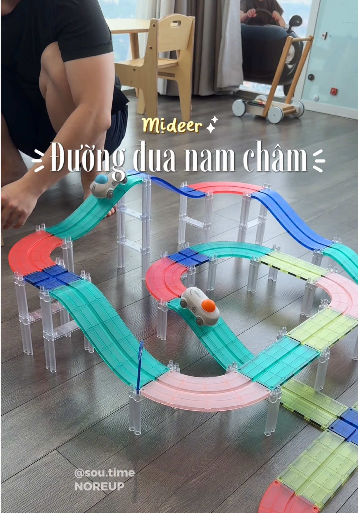 Nhà có bé thích xe, thích lắp ghép không thể bỏ qua bộ này ✨🤌🏻 #mideer #dochoitreem #dochoichobe #dochoithongminh 