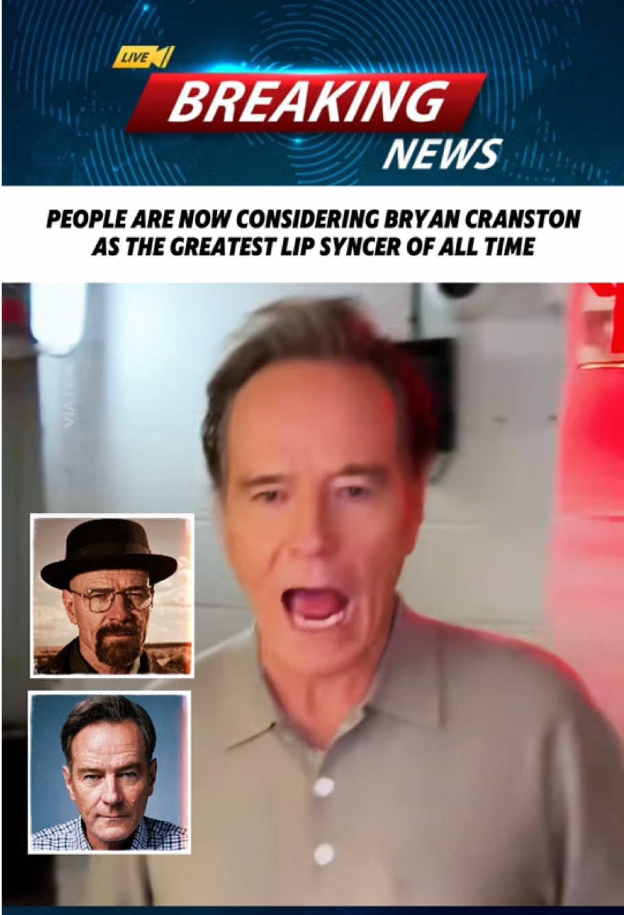people are now considering bryan cranston as the greatest lip syncer of all time…#bryancranston #walterwhite #breakingbad