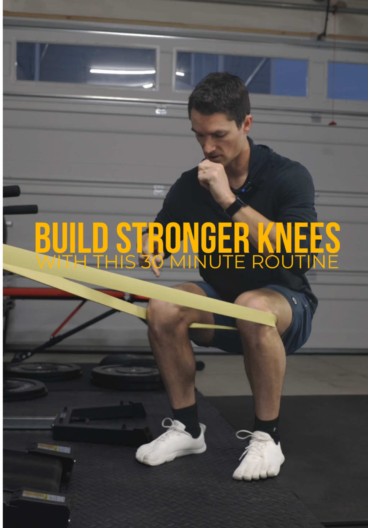 Start building stronger knees in just 30 minutes 👇 If you’re not sure where to start, keep it simple and focus on the basics: Start with 15 banded TKEs / side 15 full-range Spanish squats Then hit your calves: 15 straight-leg calf raises / side 15 knees-over-toes calf raises Next up: 15 banded hamstring curls Then for the hips: 15 banded hip flexion + abduction / side Finish with: 30s split squat hold / side Run this circuit 2–3x. This covers everything your knees need — quads, hamstrings, calves, tibialis, and hips — all in one simple routine. Happy Kneehabing 🫡 #kneepain #kneeinjury #kneepainrelief #kneesurgery 