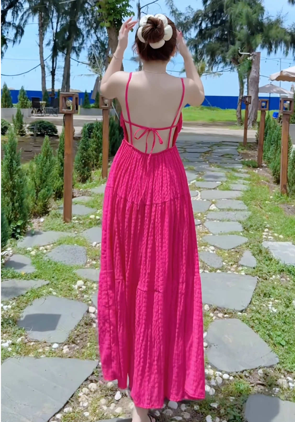 1 ngày nắng xinh🌤️🌼 #vayxinh #vayholung #vaydibien #dibienmacgi #maxi 