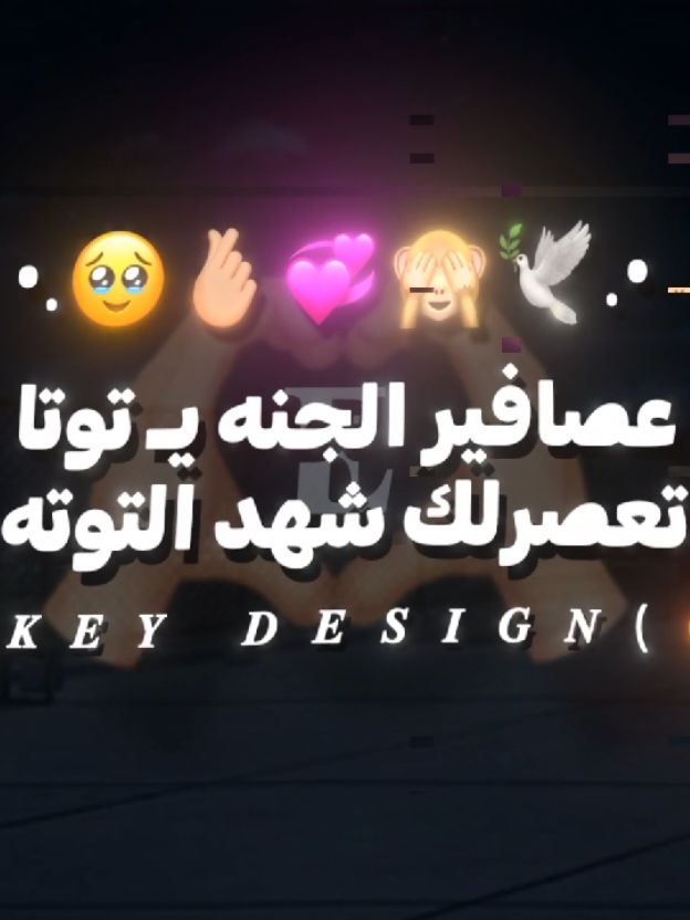 عصافير الجنه يـ توتا 🥹🕊.  #تصميم_فيديوهات🎶🎤🎬 #حلات_واتس #foryou #اغاني_حب #الرتش_فى_زمه_الله💔 