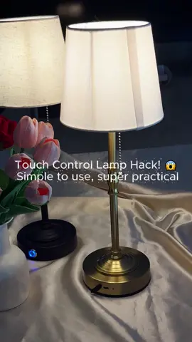 Aesthetic lamp hack ! It has 3 brightness & timer you don’t expect #desklamp #studyessentials #bedroomlighting #eyecarelamp#fyp 