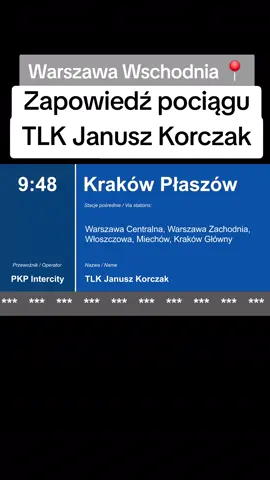 Zapowiedź pociągu TLK Janusz Korczak @bombek @𝖟𝖔𝖘𝖎𝖆 ་࿐ @lufek @Mikol_z_Wieliczki #mikol #pociąg #zapowiedź #zapowiedźpociągu #tlkjanuszkorczak 