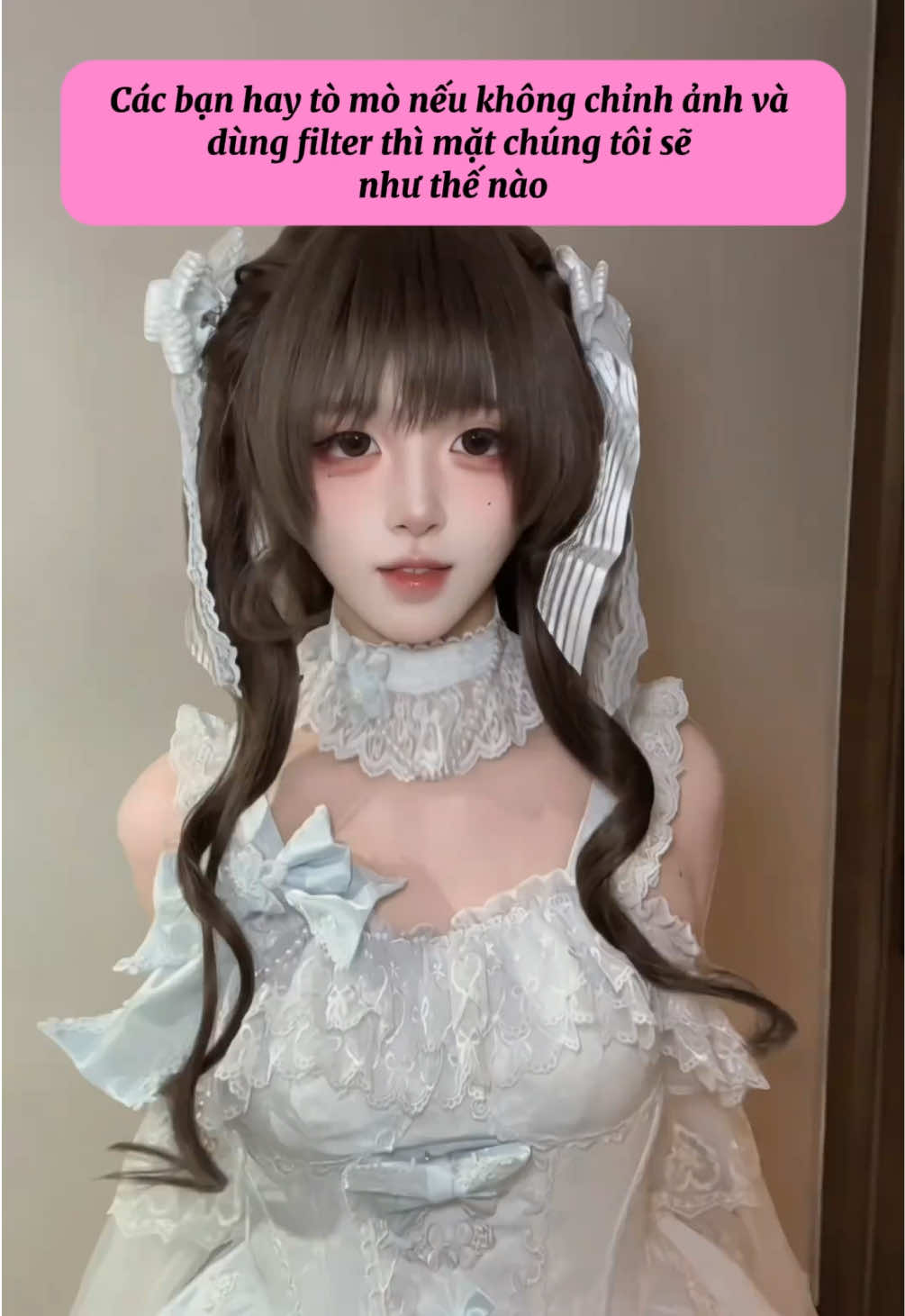 Nếu không chỉnh ảnh và filter thì mặt chúng tôi sẽ như thế nào🤭 #beauty #makeup #lamdep 