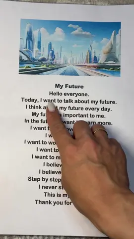 My future #learnenglish  #readingenglish  #englishlearning  #english 