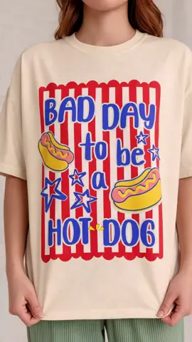 It’s a bad day to be a hot dog 🌭💀 #4thofjuly #funnyshirt #hotdog #bbqseason #cookout #familymatching #summertee #americana #patriotic #graphictee #comfortcolors #tshirtstyle #printondemand #tiktokshop #viraltees #SmallBusiness #summeroutfit #usavibes #giftideas #trendytshirt