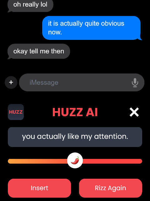 how to have W rizz over text @Huzz AI  #fyp #rizz #texting 