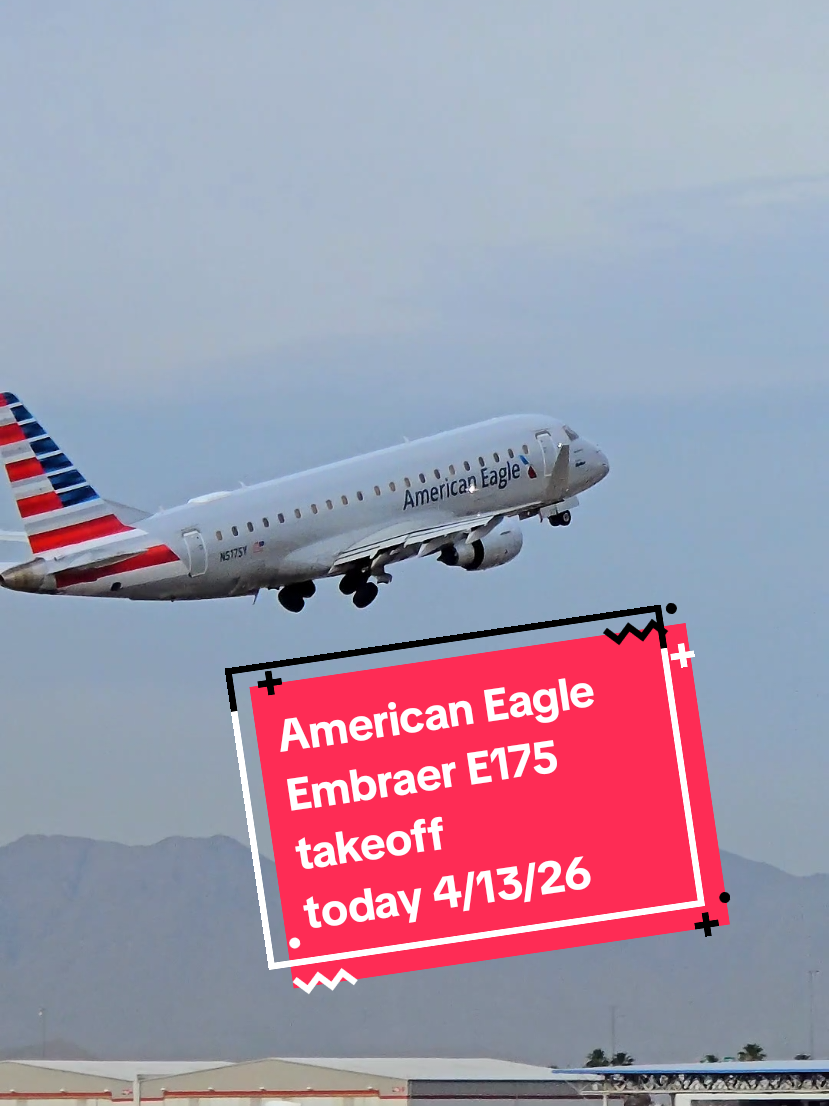 American Eagle Embraer E175 taking off this morning from Phoenix Sky Harbor. My favorite little commuter Plane! #aviationlovers #planespotting #avgeek #embraer #aviationdaily 