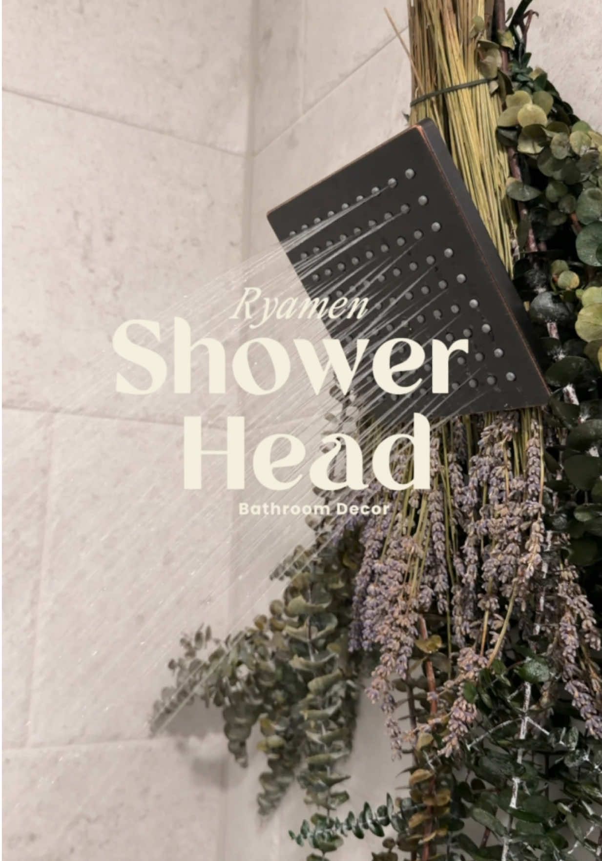 Prioritizing water pressure and filtration in my new bathroom ☺️ Ovsessed ! 🤍  #ryamenshowerhead #homemusthaves #filteredshowerhead #skintok #cleangirl @RYAMEN 