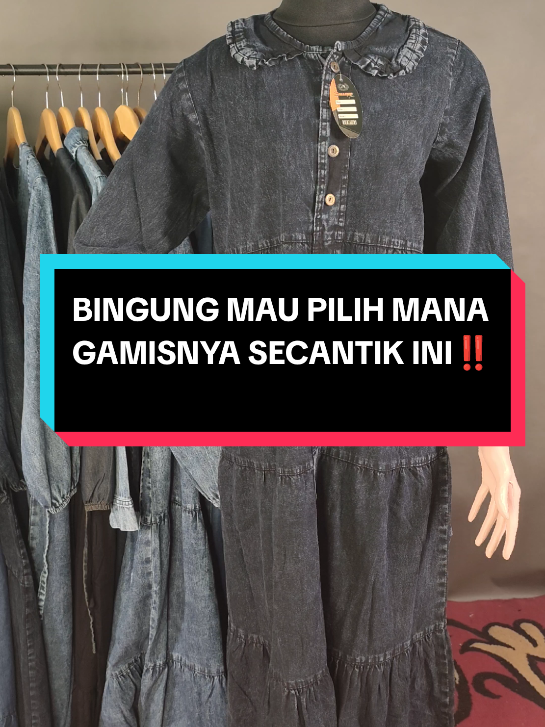 Kalo kamu pilih mana nih 😬, Gamis kerah kupu atau gamis susun bawah .. buat yang mau silahkan bisa cek keranjang kuning dibawah ya ☺️‼️ #dress #gamis #jeans #fypシ゚ #fypage 