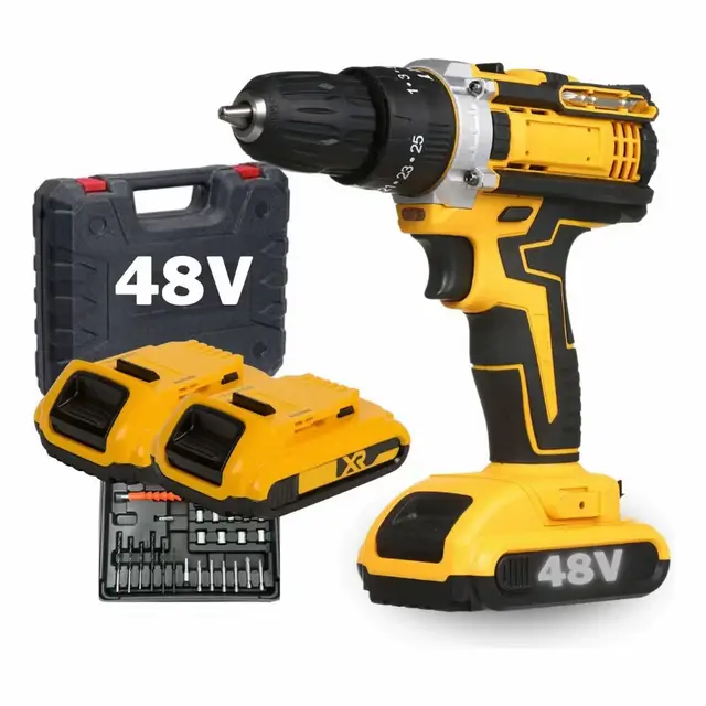 Dê uma olhada nessa parafusadeira furadeira impacto profissional de 48v, com 2 baterias incluídas. Está disponível por R$139,99 na Shopee. Aproveita para conferir! https://s.shopee.com.br/LjH9J7Wnq  https://s.shopee.com.br/LjH9J7Wnq Comente q te envio o link 
