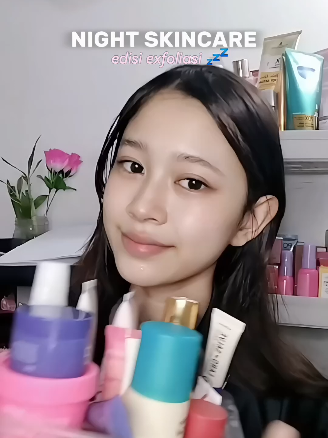 night skincare again😴#nightroutine #skincare 