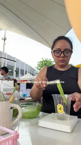 weird but non-dairy matcha + palamig works summer pop-up exclusive drink: Magic Matcha #matcha #matchapopup 
