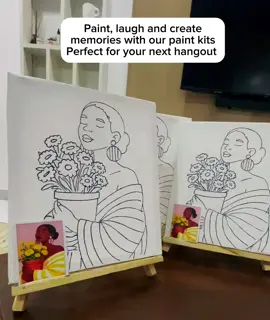 Turn your hangout into a fun painting experience  Paint, relax, laugh, and actually enjoy the moment, no experience needed Full Paint Kit (₦10,000) • 10×12 canvas • Mini easel stand • Paint set & brushes • Apron & palette • Reference image Full Kit without easel — ₦7,000 Everything you need, ready to go  Send a DM to order or WhatsApp 09028288709 