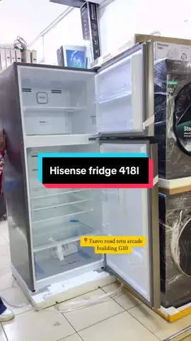 Hisense 418L (short specs): 	•	Capacity: 418L   	•	Type: Double door (top freezer)   	•	Cooling: No Frost + Multi Air Flow   	•	Compressor: Inverter (energy saving, quiet)   	•	Features: LED light, crisper drawer, ice maker   	•	Extra: Deodorizer + electronic temp control   #Hisen#HisenseFridgeF#418LFridgeo#NoFrostr#InverterFridgeg#EnergySaving    
