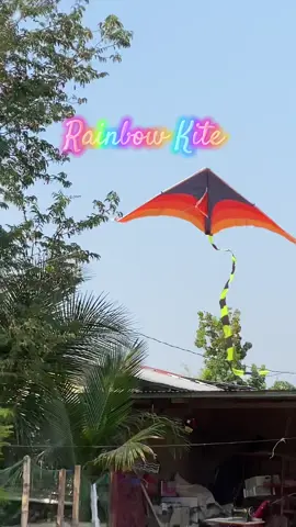 2m Rainbow Kite with 50m String #rainbowkite #kite #kiteflying #childhoodmemories #summerkite 