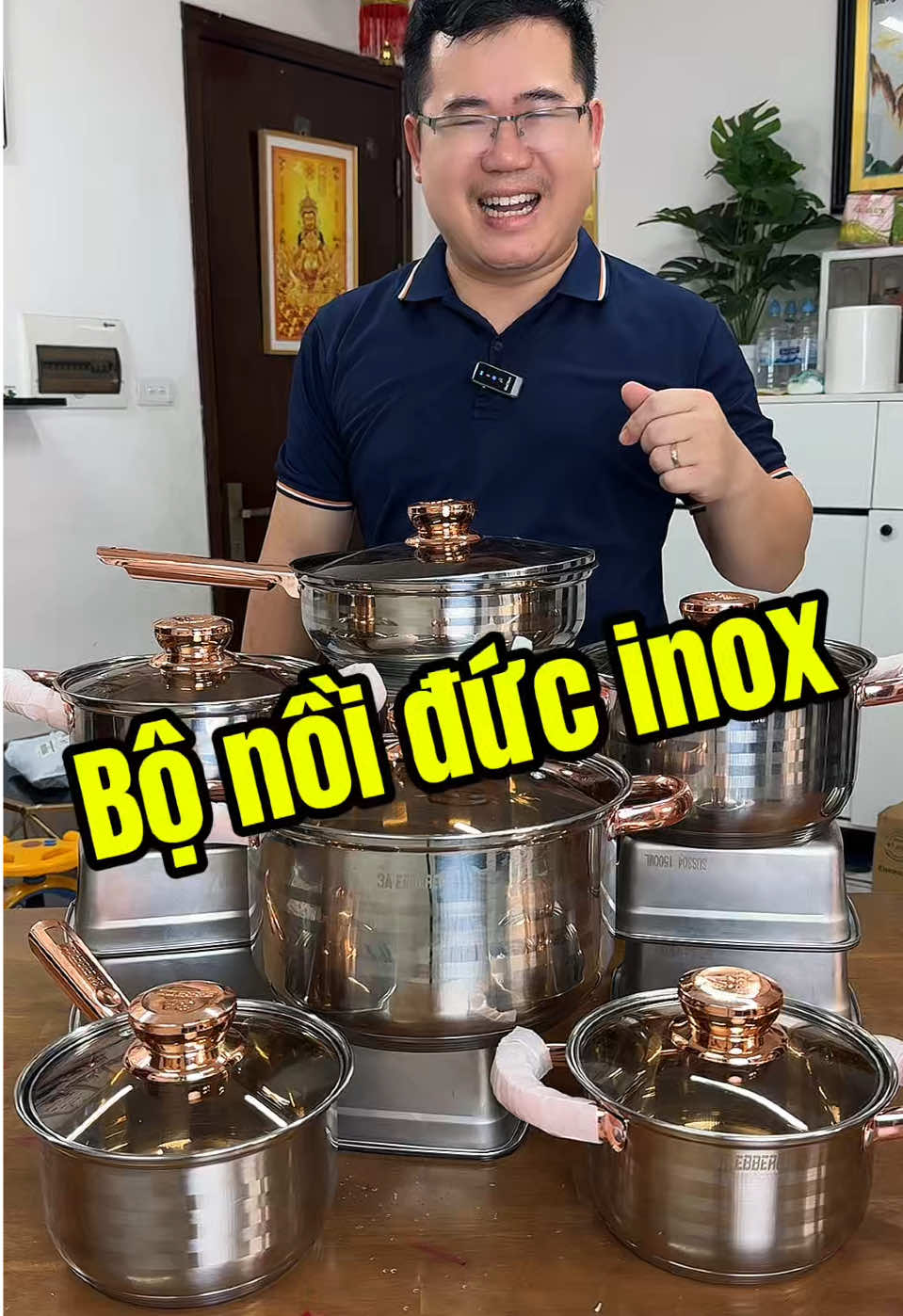 Bộ nồi đức 6 món 12 chi tiết #quanghip86 #giadung #giadungnhabep #bonoiinox #bonoiduc6mon 