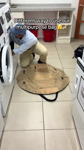 The future of laundry baskets 😆👜 #laundry #laundryhack #multipurposeproduct #grocerybag  This bag pick everything up in seconds. 
