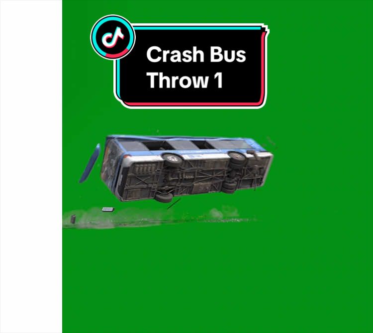 Crash Bus Throw 1 |Green Screen #vfx #greenscreen #crashbus 