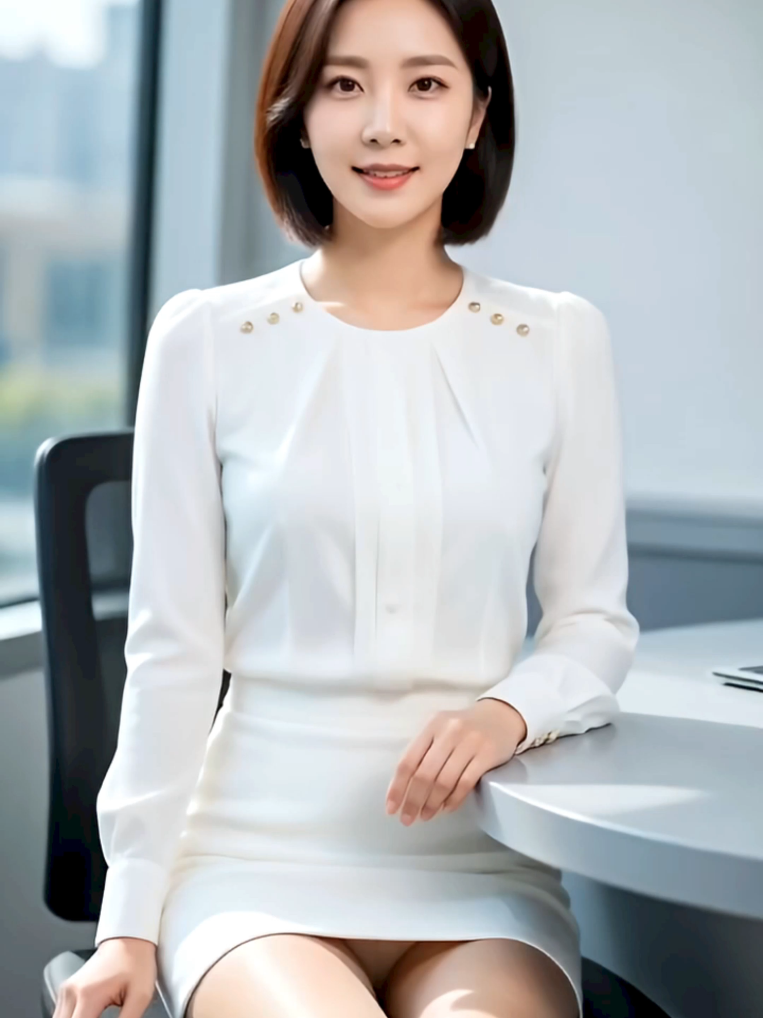 오늘의 제주날씨입니다. #ai #woman #스타킹 #pretty #Weathercaster