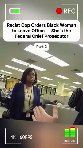Part 2. Racist Cop Orders Black Woman to Leave Office — She’s the Federal Chief Prosecutor #story #storytime #stories #copstory #trending 