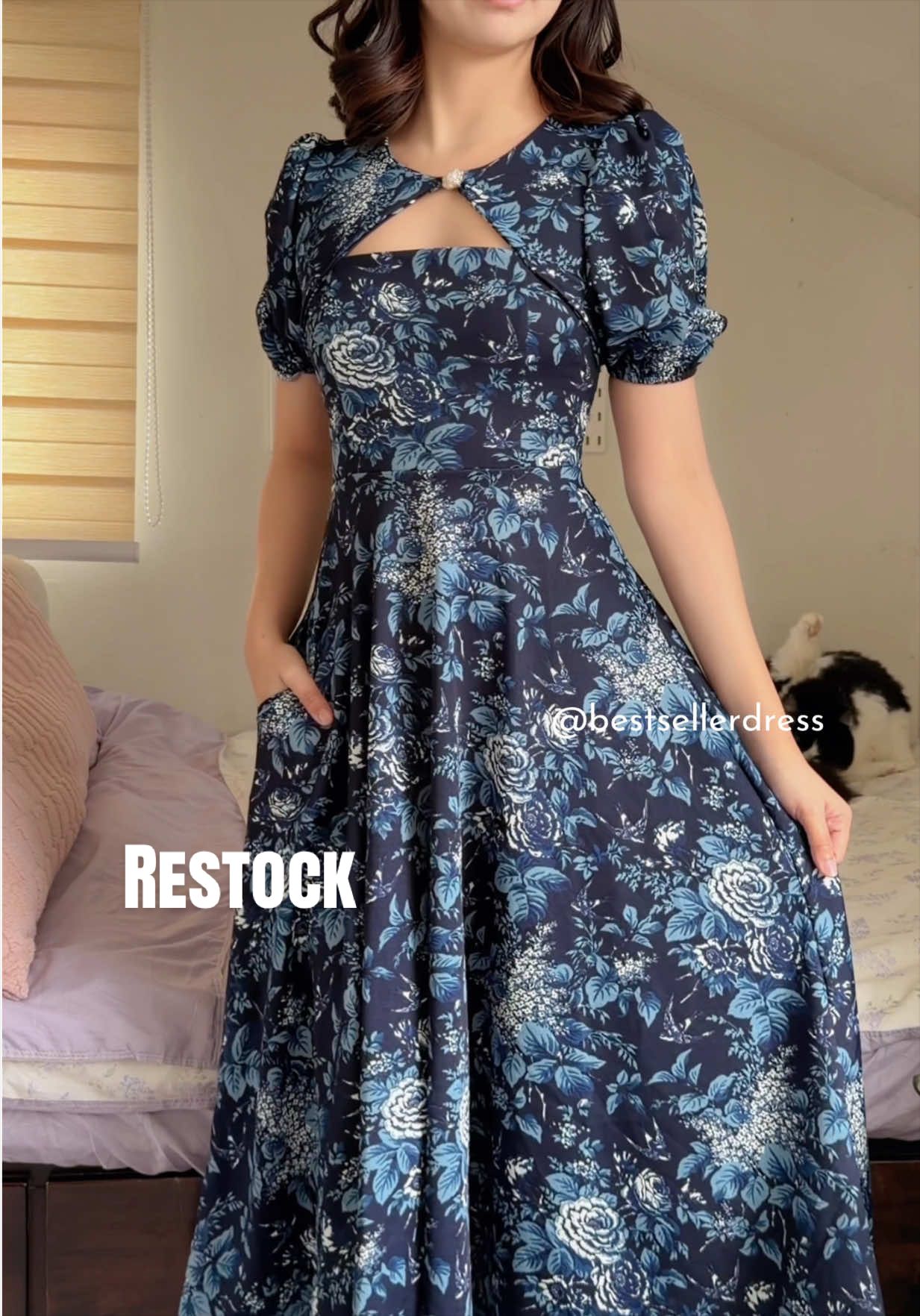 Restock🩵 #fyp #dress #churchdress #maxidress #outfitideas 