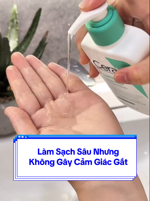 Không phải cứ da dầu là phải chọn cảm giác sạch kin kít. CeraVe Foaming Cleanser có kết cấu gel tạo bọt, làm sạch da theo cách dịu hơn bạn nghĩ. #CeraVe #CeraVeVietNam #PhucHoiToiDa #SuaRuaMat