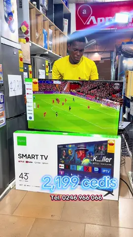 ₵2,199 gets you a Syinix 43” smart tv with Netflix, YouTube, built in @ Appzone Superstore, Lapaz main road, near chicken man pizza. Full HD + Android TV. Open 8:30am to 7pm. Call 0246 966 066 delivery available.  #smarttv #tv #techlovers #entertainment #fypghanatiktok🇬🇭 