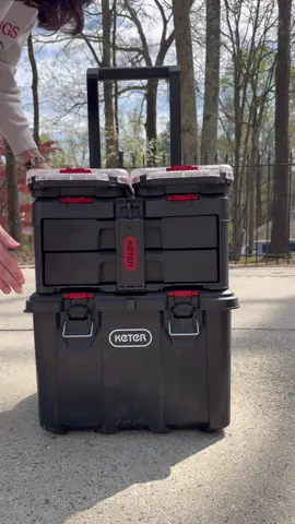Your tools don’t need to live in chaos 😅 Stack it. Lock it. Roll it. Done. Total game changer for DIY projects. In my Amazon storefront 🛠️ @Keter North America #DIY #ad