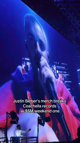 The desert was hot but Bieber’s merch was hotter $5M gone #justinbieber #bieber #coachella #coachella2026 #bieberchella