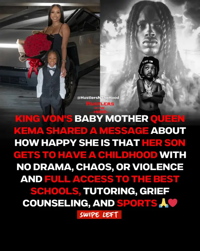 Fast forward to today, and his mother has secured her MBA, a six-figure income, and built a solid foundation for him. 💼📈 ​But her recent post sparked a heavy debate online. While some respected the hustle, others were quick to point out a harsher reality: Von left behind multiple children, and not all of them have this same financial safety net. 👀 ​Regardless of internet politics or personal opinions, the blueprint here is clear: when tragedy hits, securing the bag and building a stable environment for the next generation is the priority. The results speak for themselves. 🏗️💯 ​#hustlersnthehood #kingvon
