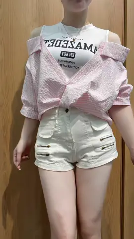 Áo Sơ Mi Nữ Hở Vai Thiết Kế #aosomi #viral #xuhuongtiktok #bongbong 