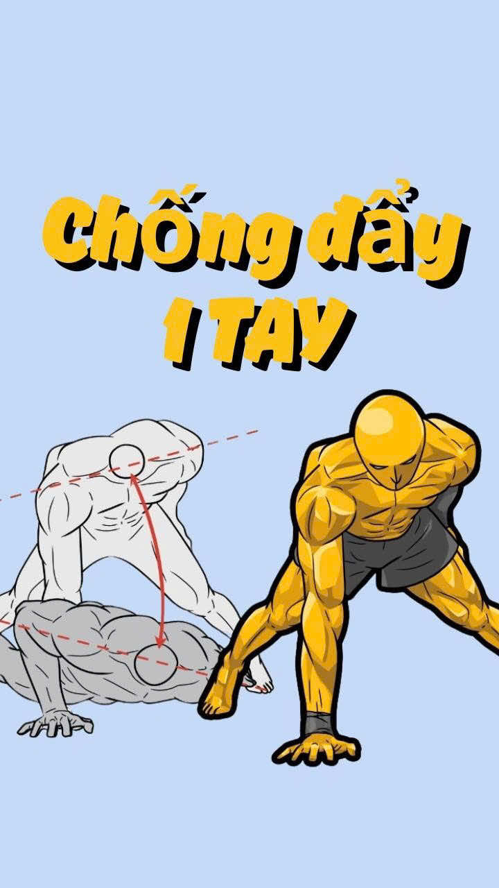 Mở khoá chống đẩy 1 tay #luyệntập #calisthenics #workout 