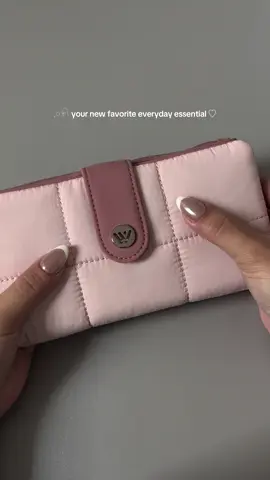 lightweight, waterproof, and surprisingly spacious ˚✧  @WESTBRONCO.PH  #everydaycarry #walletforwomen #aestheticfinds #bagessentials #pinkwallet 