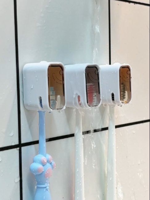 Hate clutter and dirty toothbrushes? GONGQIN Toothbrush Cover protects and organizes, stick-on install, easy to clean—shop today.#toothbrushcover #toothbrushholder #bathroomessentials #travelmusthaves #amazonfinds