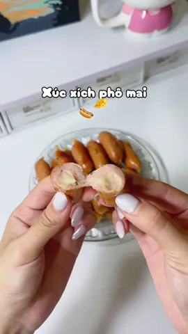 Xúc xích phô mai ngon lém mấy bà ơi #xucxichphomai #xucxichphomaithailan #xucxichmini #mukbang #engunbox 