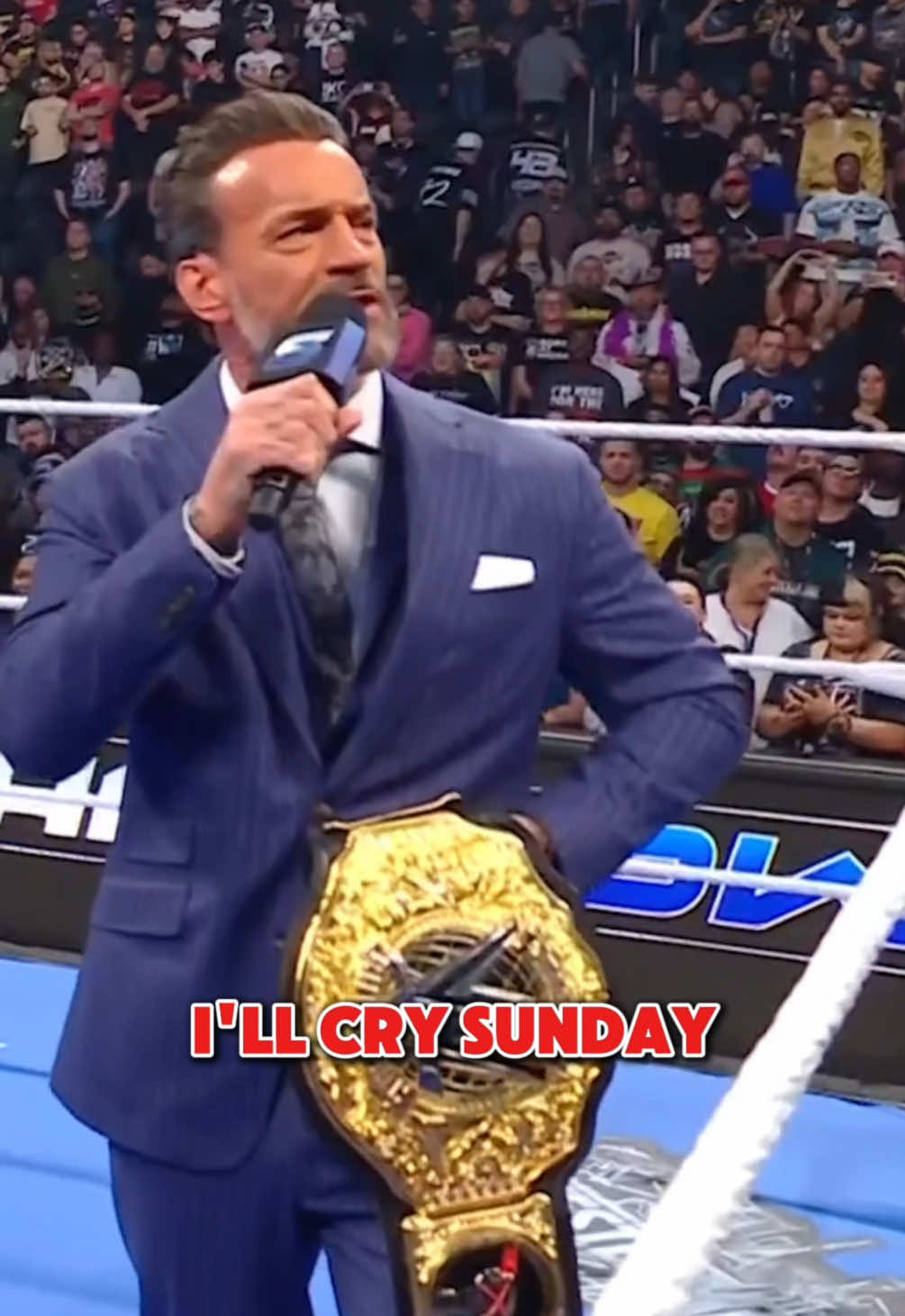 no tears from the champ! #WWE #WrestleMania #CMPunk #WrestleMania 