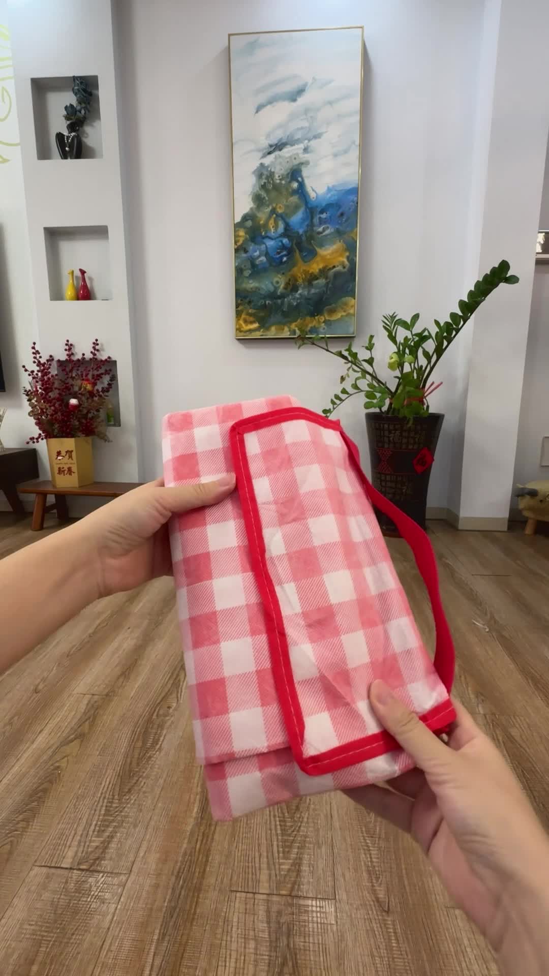 Thảm dã ngoại picnic hoạ tiết, chống thấm chích hợp đi du lịch, đi phượt chụp ảnh, bạt trải cắm trại caro gấp gọn #ThảmCắmTrạiGấpGọn #DãNgoại