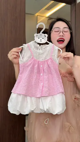 (8-26kg )Set Áo Bé Gái Hai Dây
