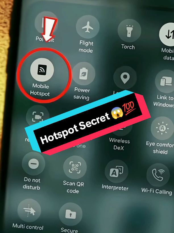 Hotspot Secret 😱💯 #idreesskills1 #urdutech #mobilehacks #tipsandtricks #creatorsearchinsights 