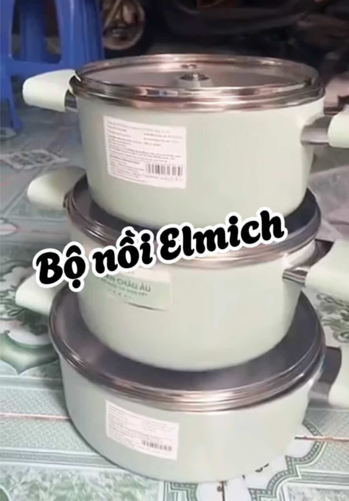 Bộ nồi 3 cái Elmich ,dùng rất bền mà còn sang nữa #reviewthat #elmich #noi 