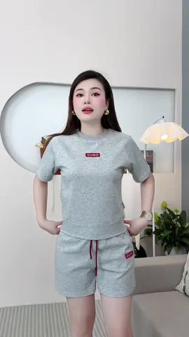Bộ thể thao nam nữ thêu logo #GUNO 